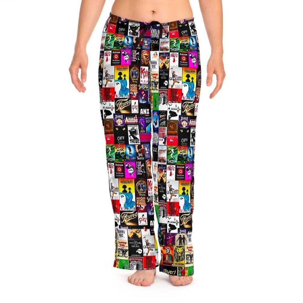 *30off3* Broadway Musical Theater Women's Pajama‎ Pants, Theatre Lover Gift.​